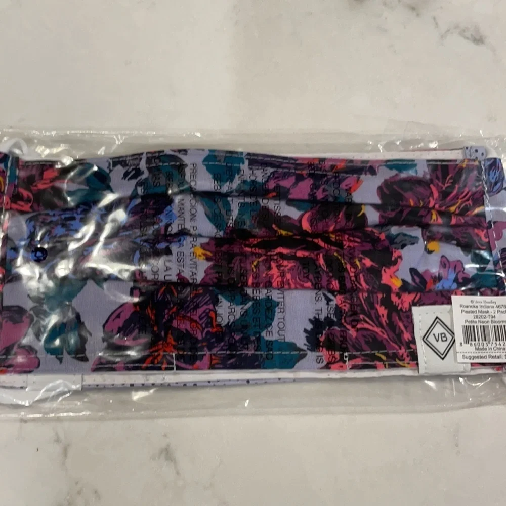 Vera‎ Bradley Pleated Mask 2 Pack Signature Cotton